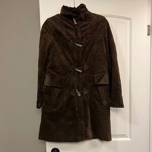 Danier brown suede coat